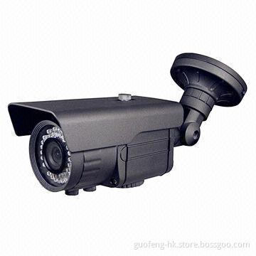 Weatherproof IP Security Camera with 3-axis Cable, Built-in Bracket, Easy for Wall Installation